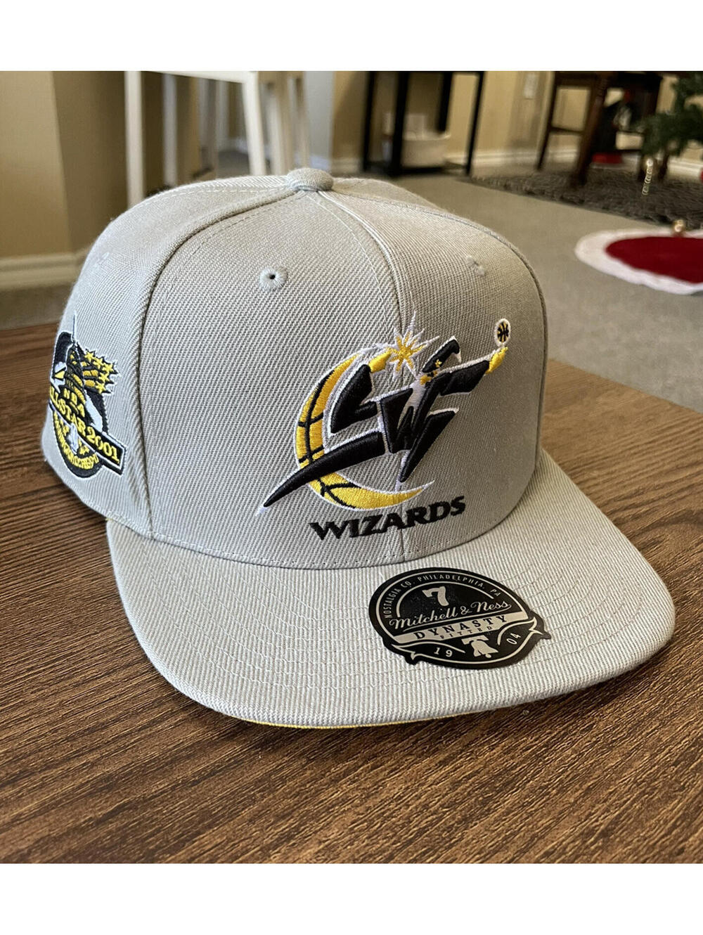 Mitchell & Ness Washington Wizards 2001 NBA All-Star Game Fitted Hat Grey Size 7